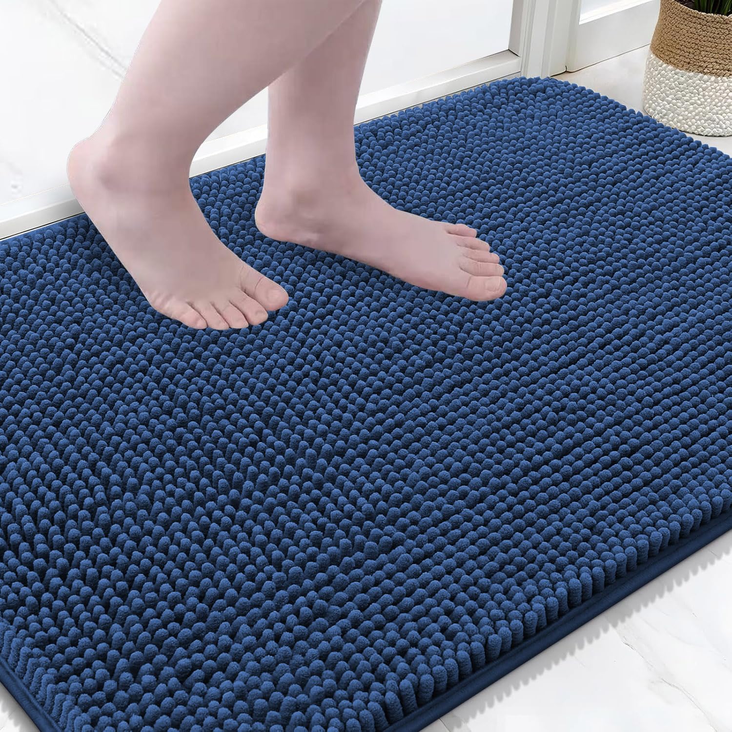 Tapis de salle de bain anti-glisse grand format 60 x 90 cm