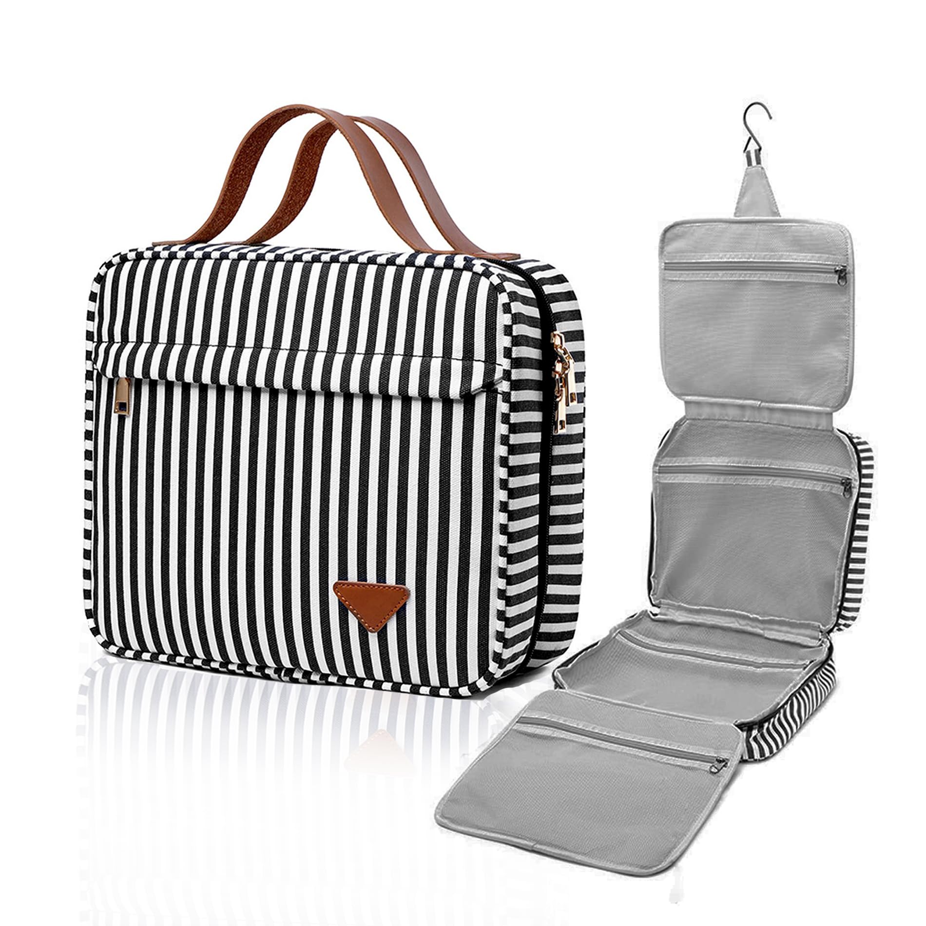 Trousse de Toilette de Voyage Suspendue, Grand Organisateur de cosmétiques et d'articles de Toilette avec Crochet