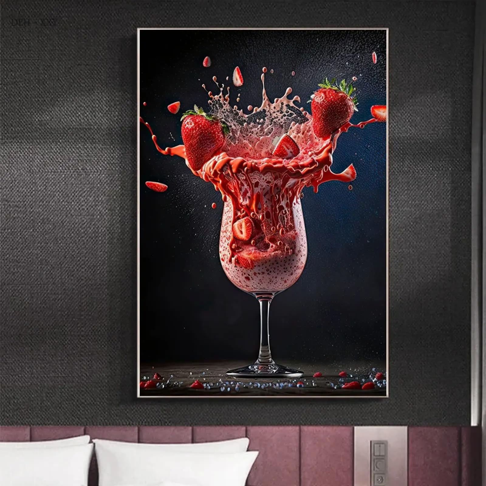 Impression toile thé glacé et boisson déco murale restaurant 60x80
