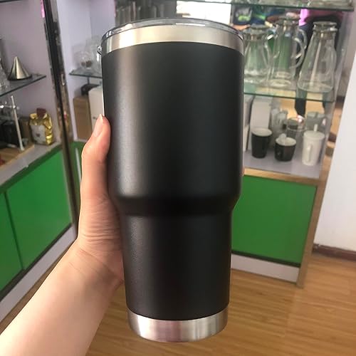 Miniatura 2 de Rambler - Vaso de acero inoxidable con aislamiento al vacío (30 onzas), color negro