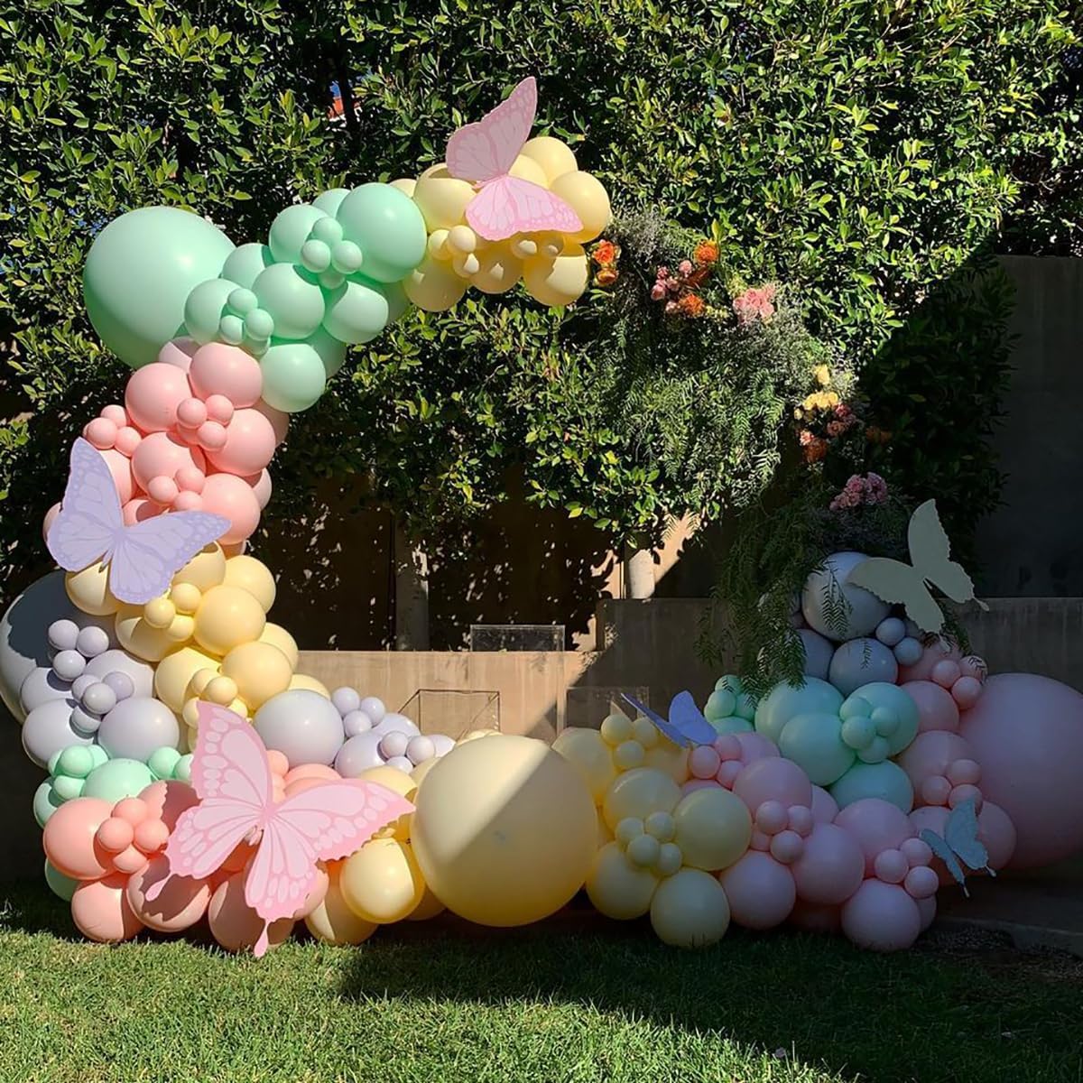 Pastel Balloon Garland Arch Kit, 162pcs Assorted Colors Pastel Latex Balloons for Rainbow Wedding Baby Shower Girls Princess Birthday Easter Unicorn Ice Cream Theme Party Decorations