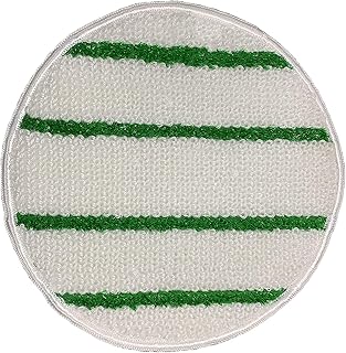 Commercial Grade Low-Profile Synthetic Carpet Bonnet with Scrubber Strips - 21 Inch - 3-Pack
