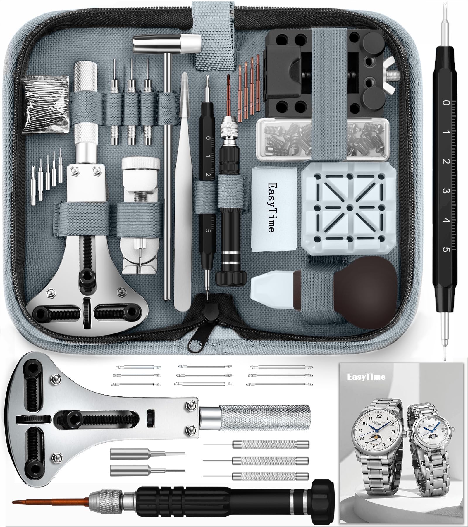 EasyTime Watch Repair Kit 149IN1: Watch Link Removal &amp; Battery Replacement