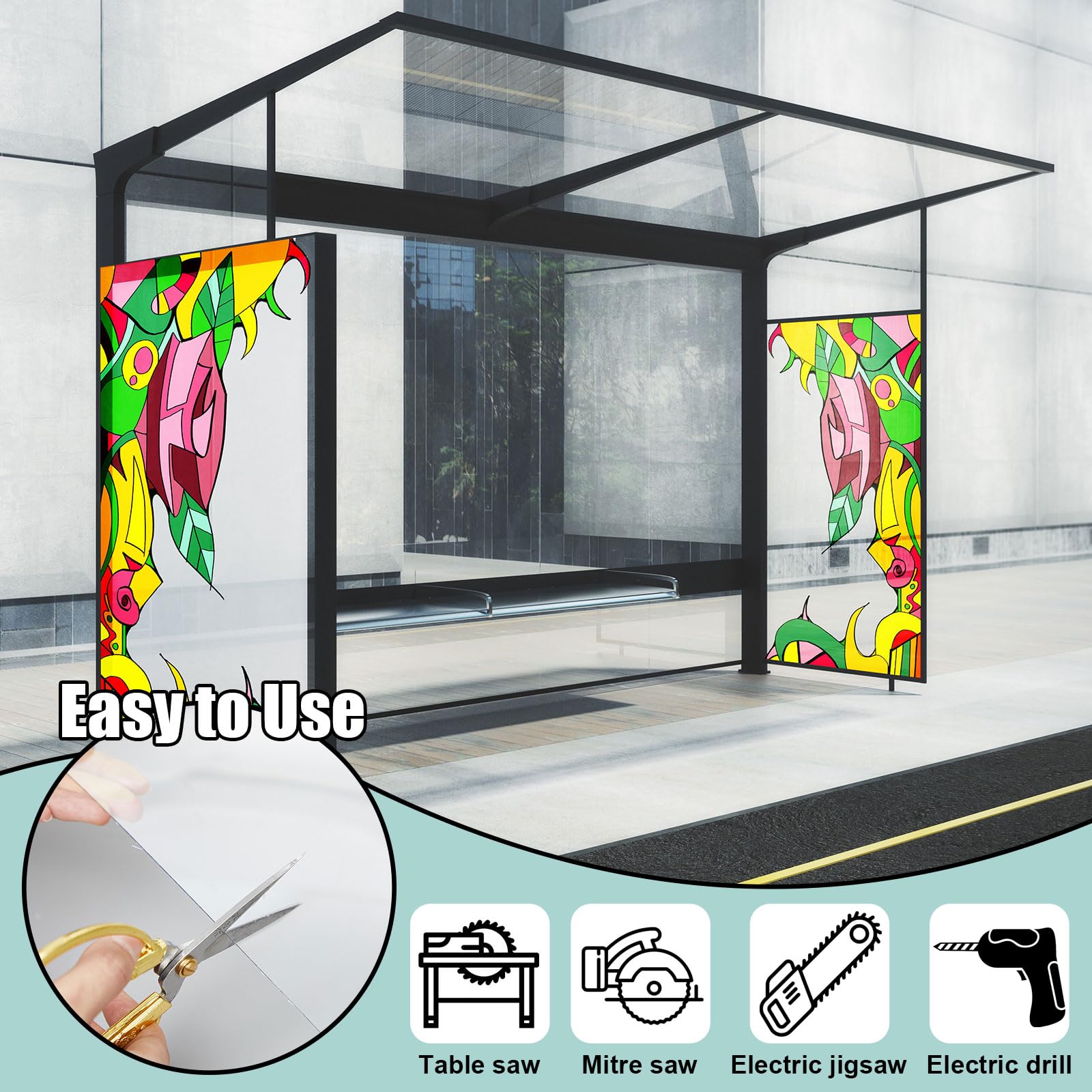 Clear Polycarbonate Sheet - 16x96 Inch -6