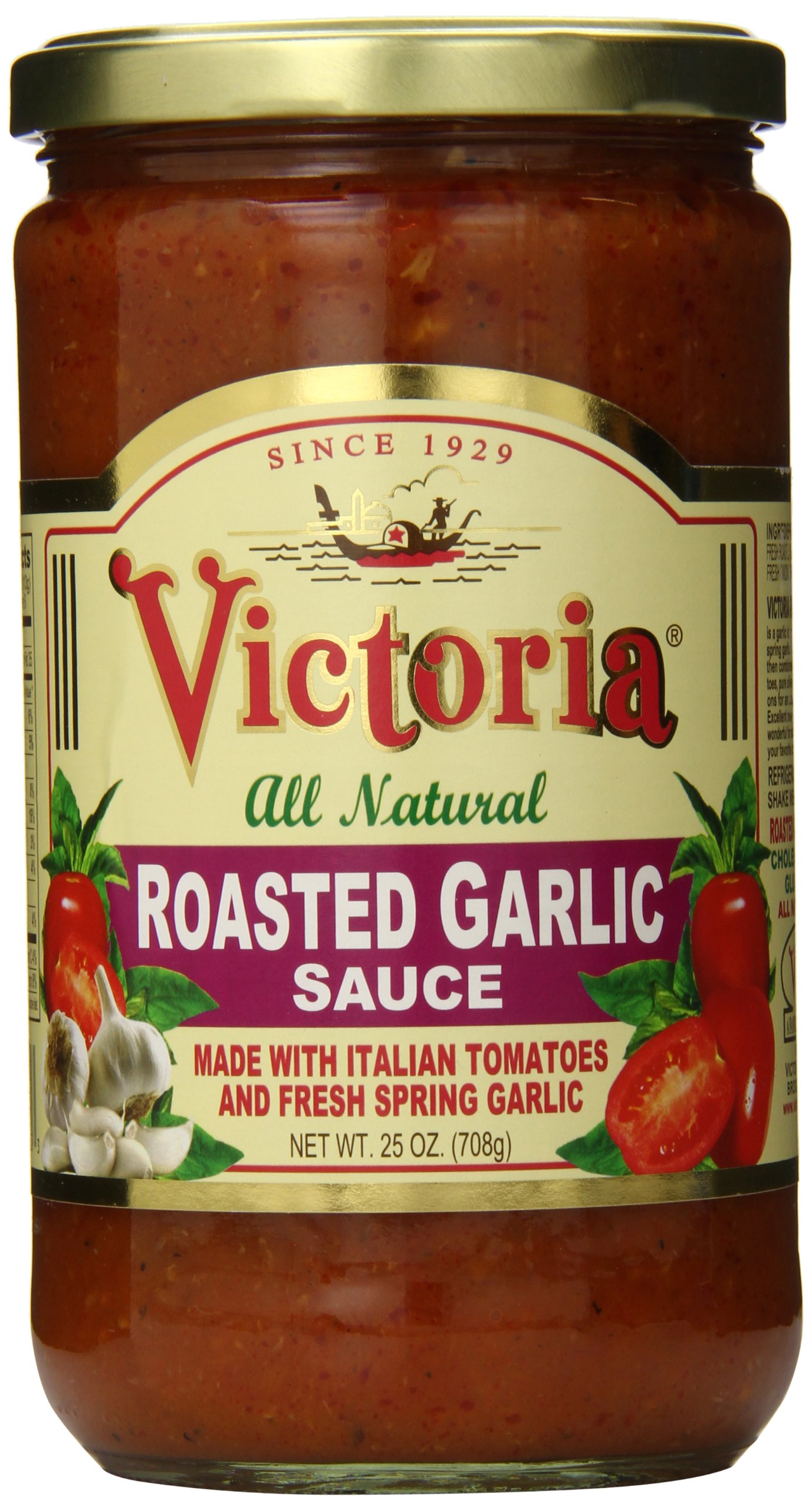 Victoria Roasted Garlic Sauce, 25 Ounce