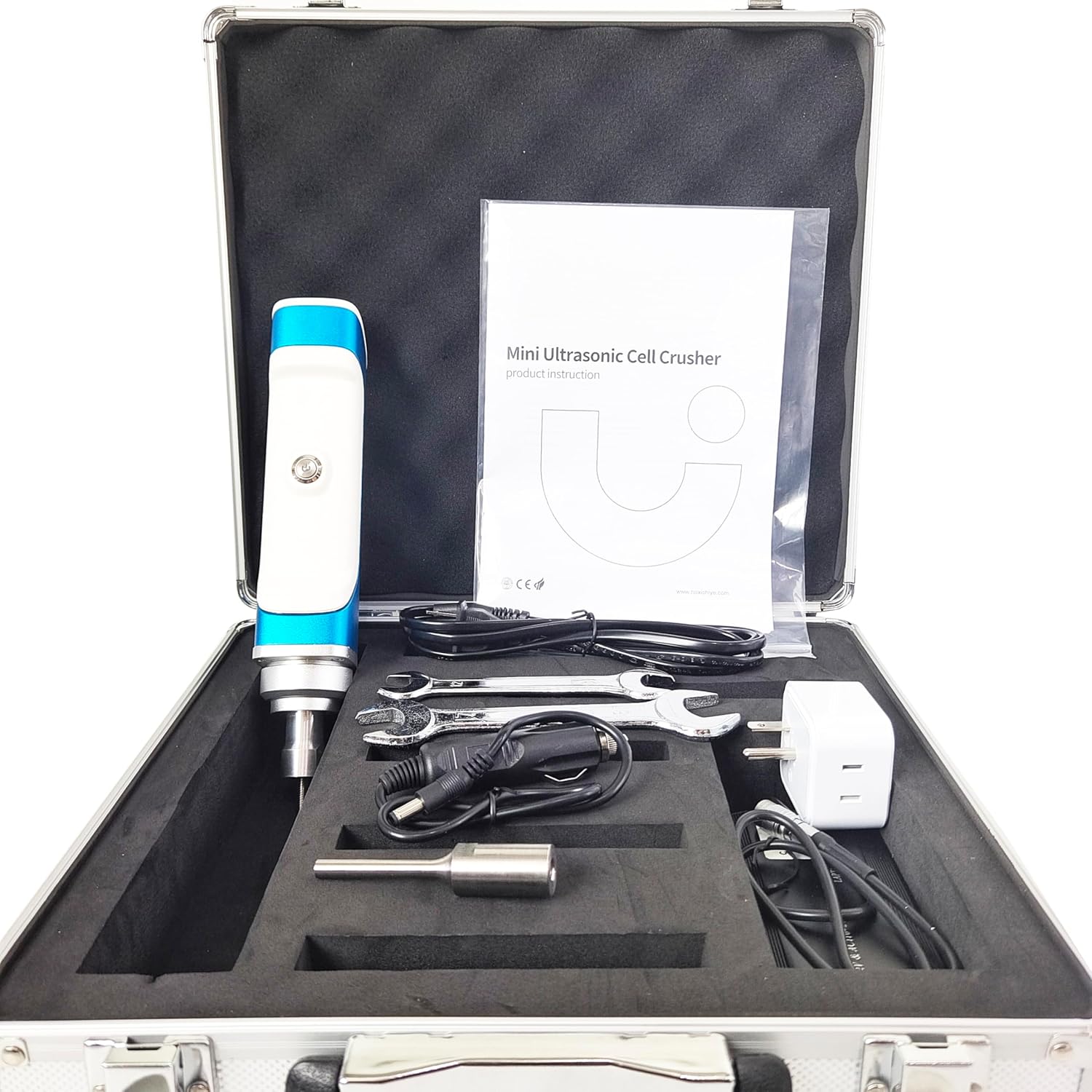 Mini Ultrasonic Homogenizer Sonicator Processor Cell Disruptor Mixer Lab Cell Disrupt Equipment with Capacity 0.1-200ml Standard 6MM Horn for Dispersion Cell-Breaking Extraction