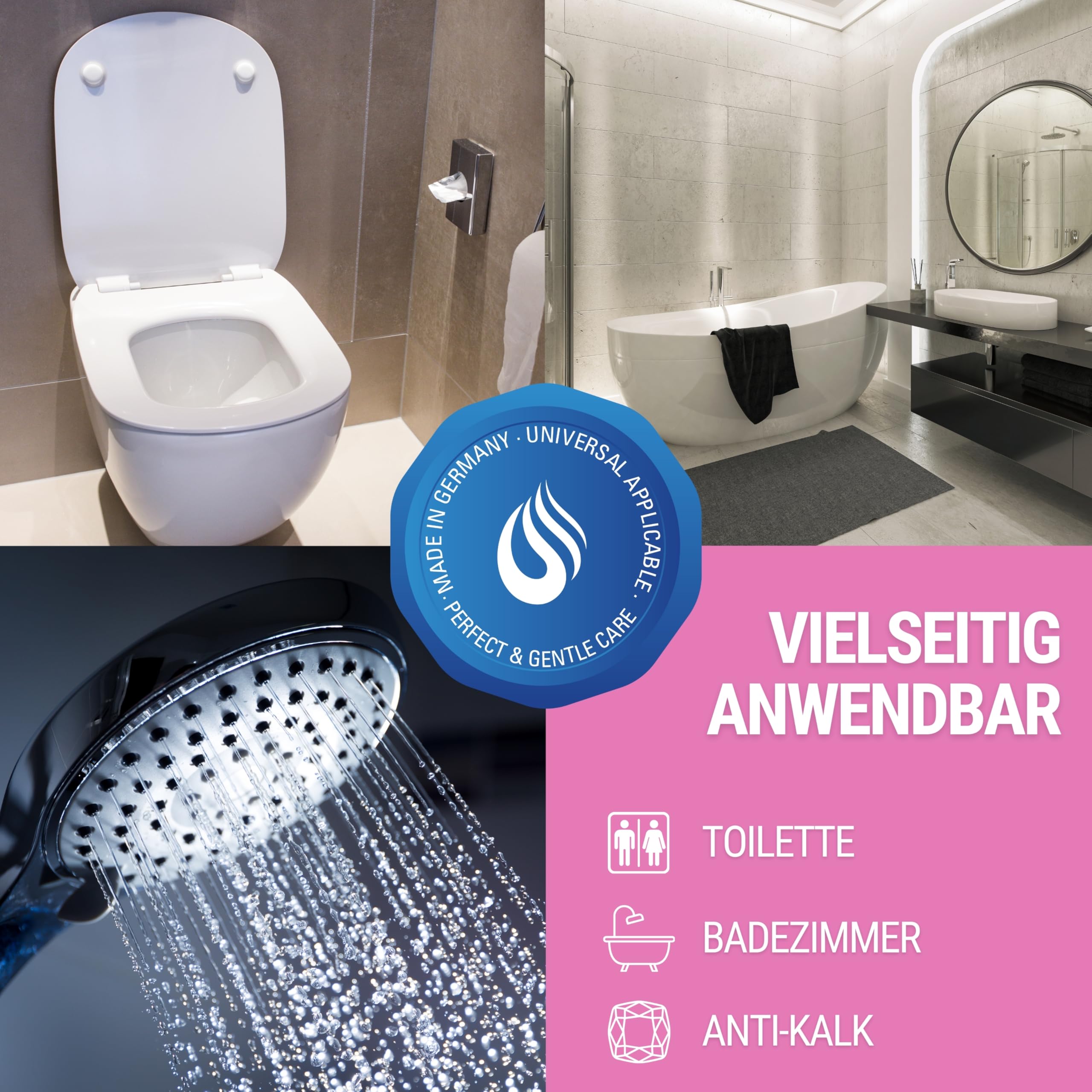 Maxxi Clean | 6 x 750 ml środek do usuwania kamienia moczowego [bardzo mocny] | bardzo mocny i oszczędny środek do czyszczenia WC | usuwa uporczywe osady, takie jak kamień moczowy i kamień wapienny