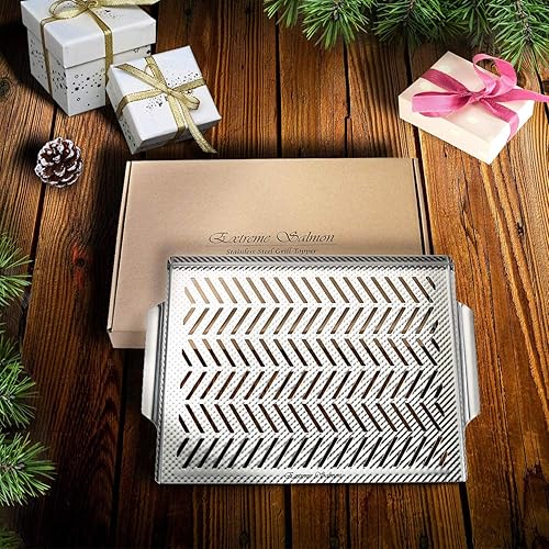 Miniatura 7 de Sartén de barbacoa para verduras, sartén de acero inoxidable en relieve con asas, utensilios de cocina profesional, accesorios de parrilla para