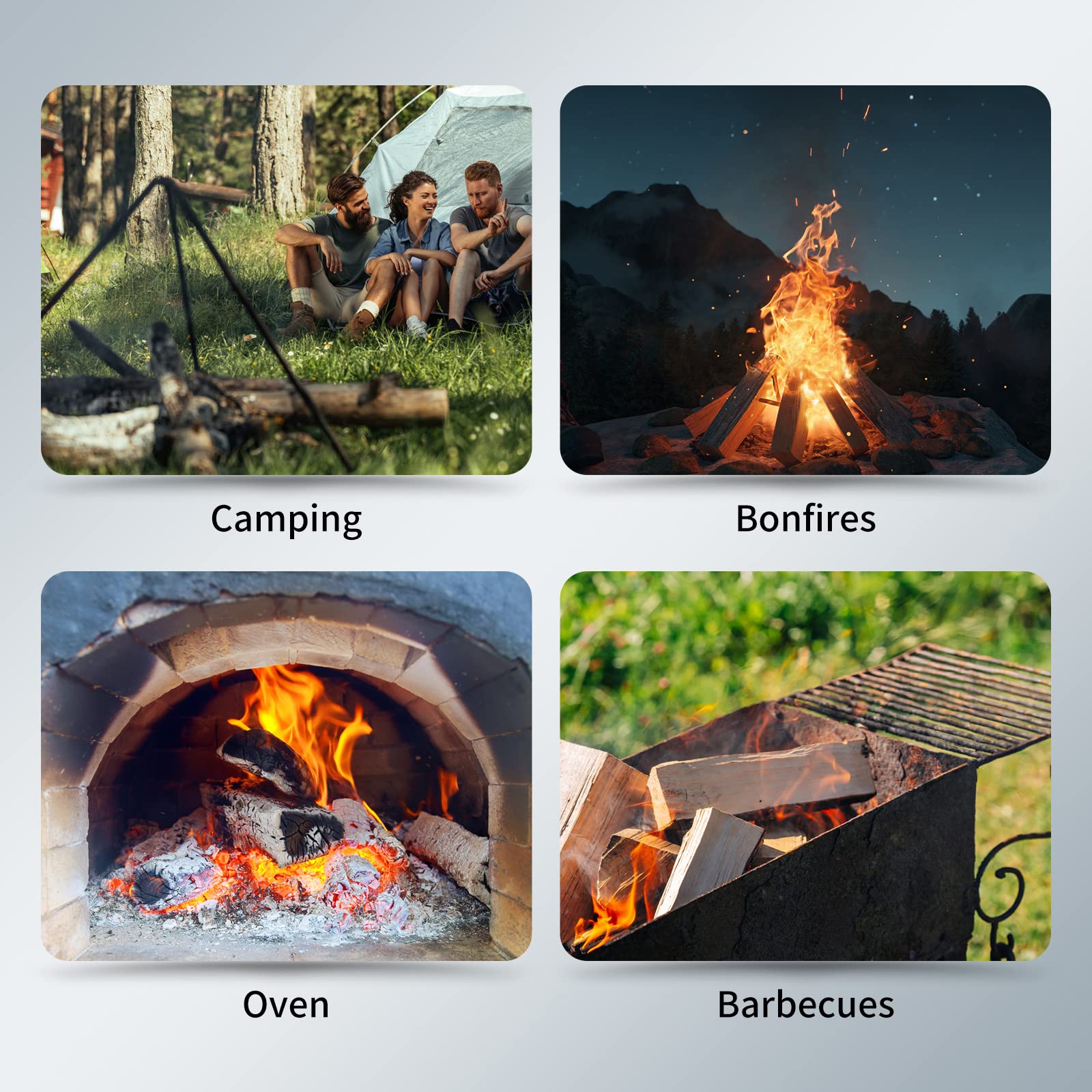 Vevor Cortador de Leña Manual Acero Partidor de Leña de Metal Ancho de Hoja 5,5cm de Tronco 27,9x27,9x43,2 cm Partidor para Encender Leña Divisor de Madera para Chimenea Fogata Jardín Camping