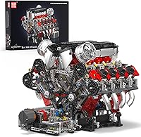 Mould King 10130 Running V8 Engine Model Kit 2718 Pcs - Battery Powered STEM Building Set for Adults Teens 14+