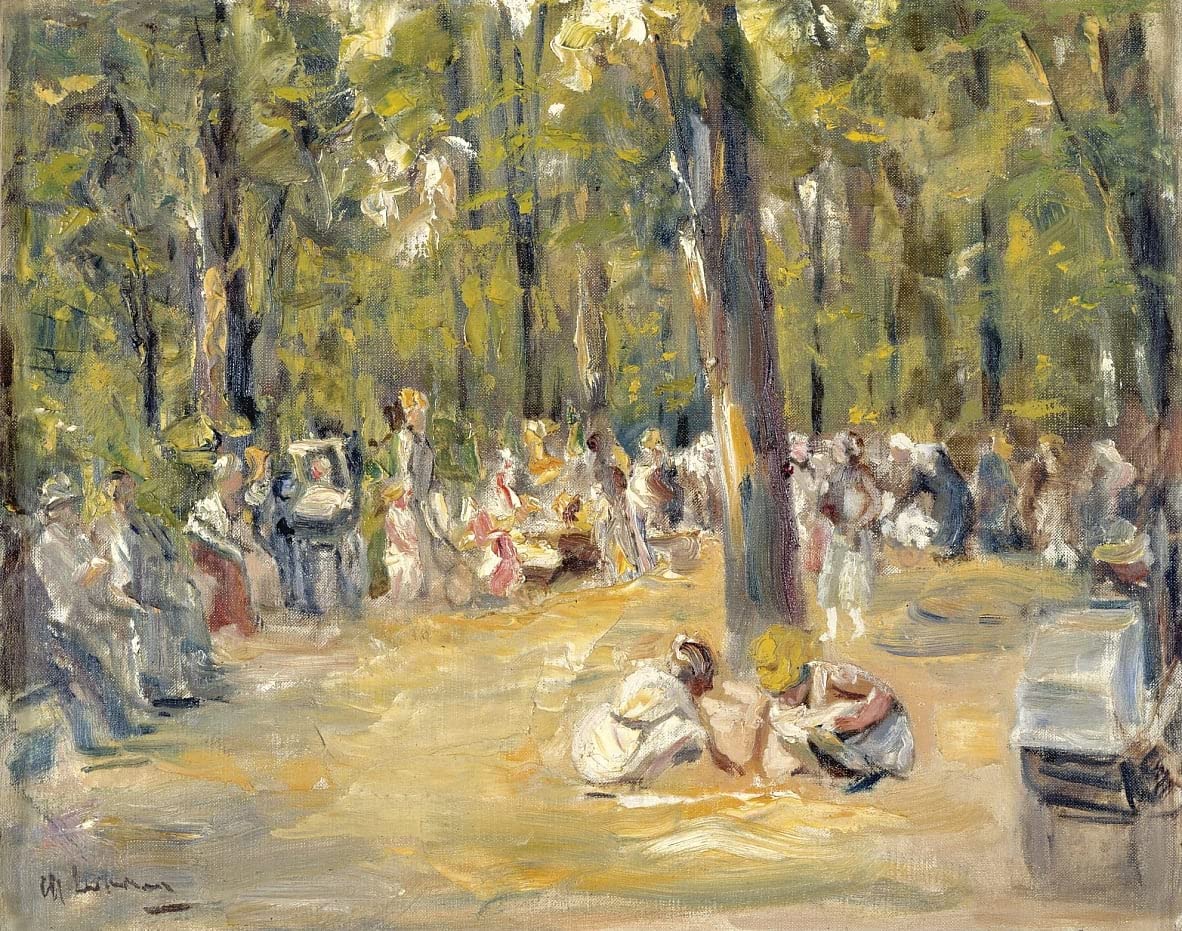 Toile Max Liebermann Tiergarten Berlin pour décoration murale salon - 5