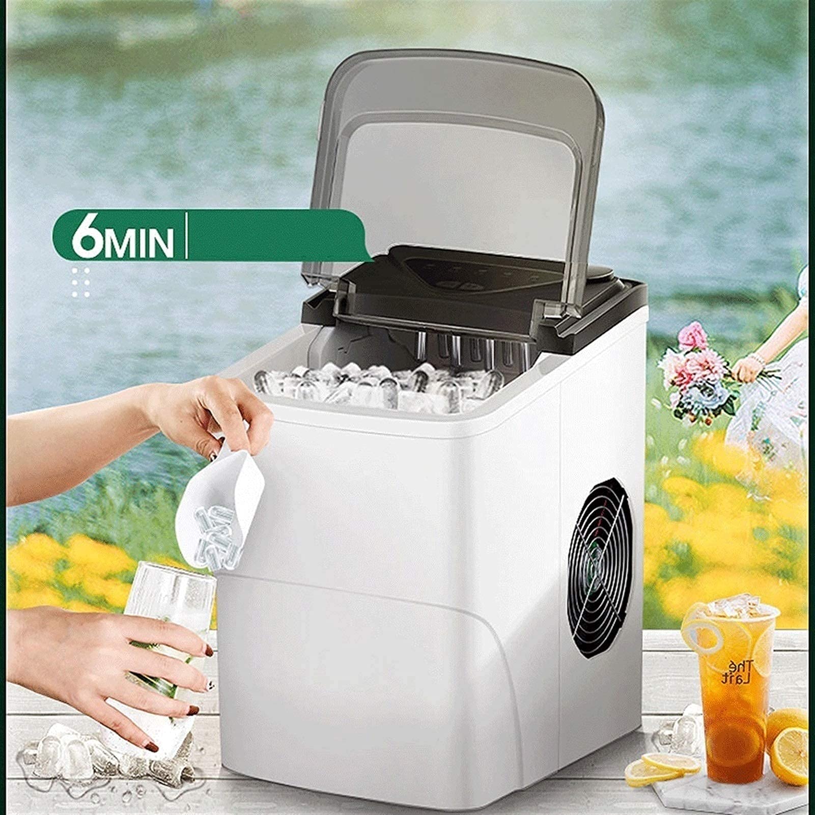 Countertop 9 Brunter Top 9 Bullet Ice Cube Maker Ready in 6-13 Minutes 2.2L Ice Maker for Home Kitchen Office Bar