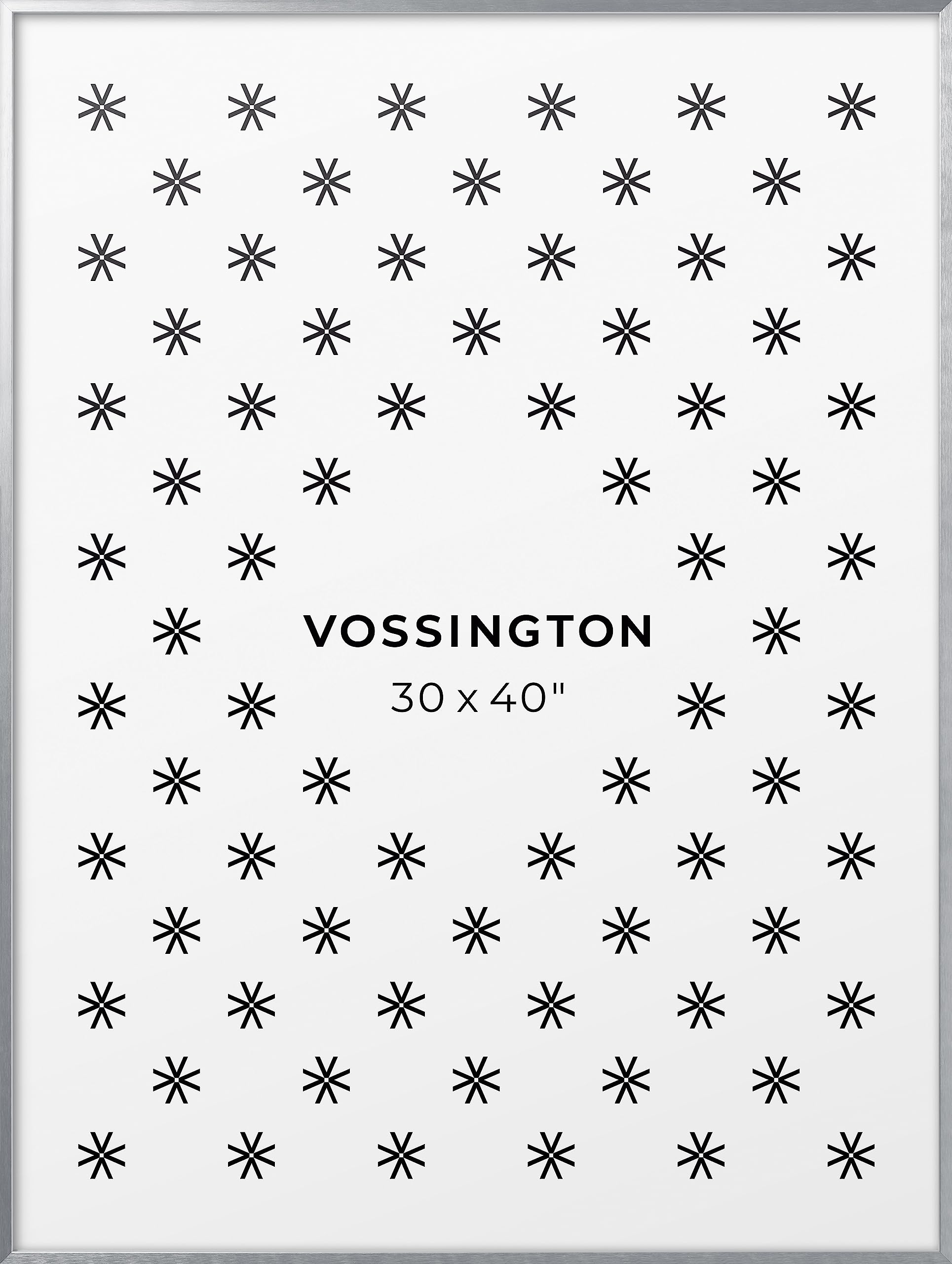 Thin 30x40 Picture Frame - Silver Frame Color - Slim & Modern Frame Design - Fits 1 Photo, Art Print, or Poster (30 x 40 Inches)