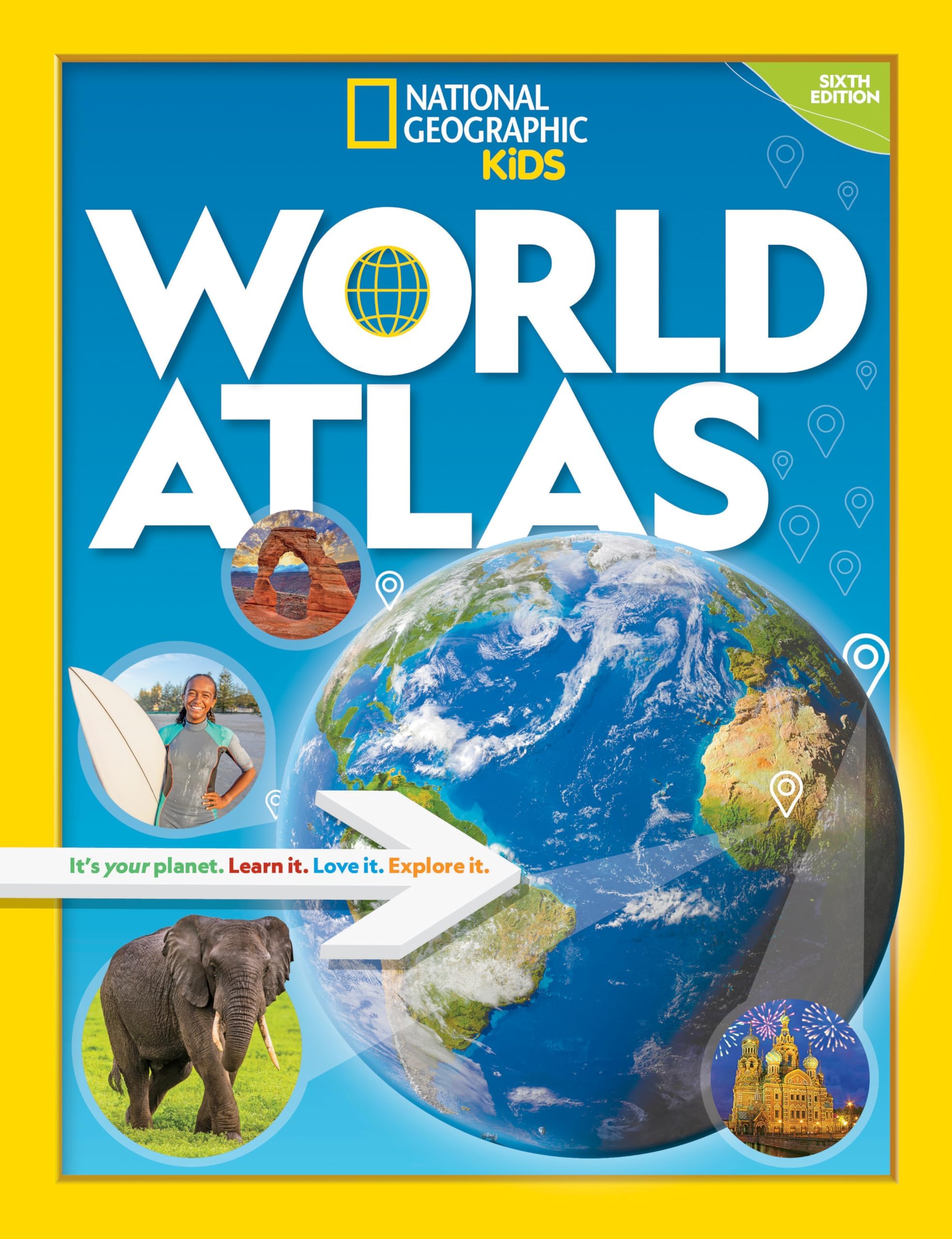 National Geographic Kids World Atlas 6th edition Paperback โ 24 Aug. 2021