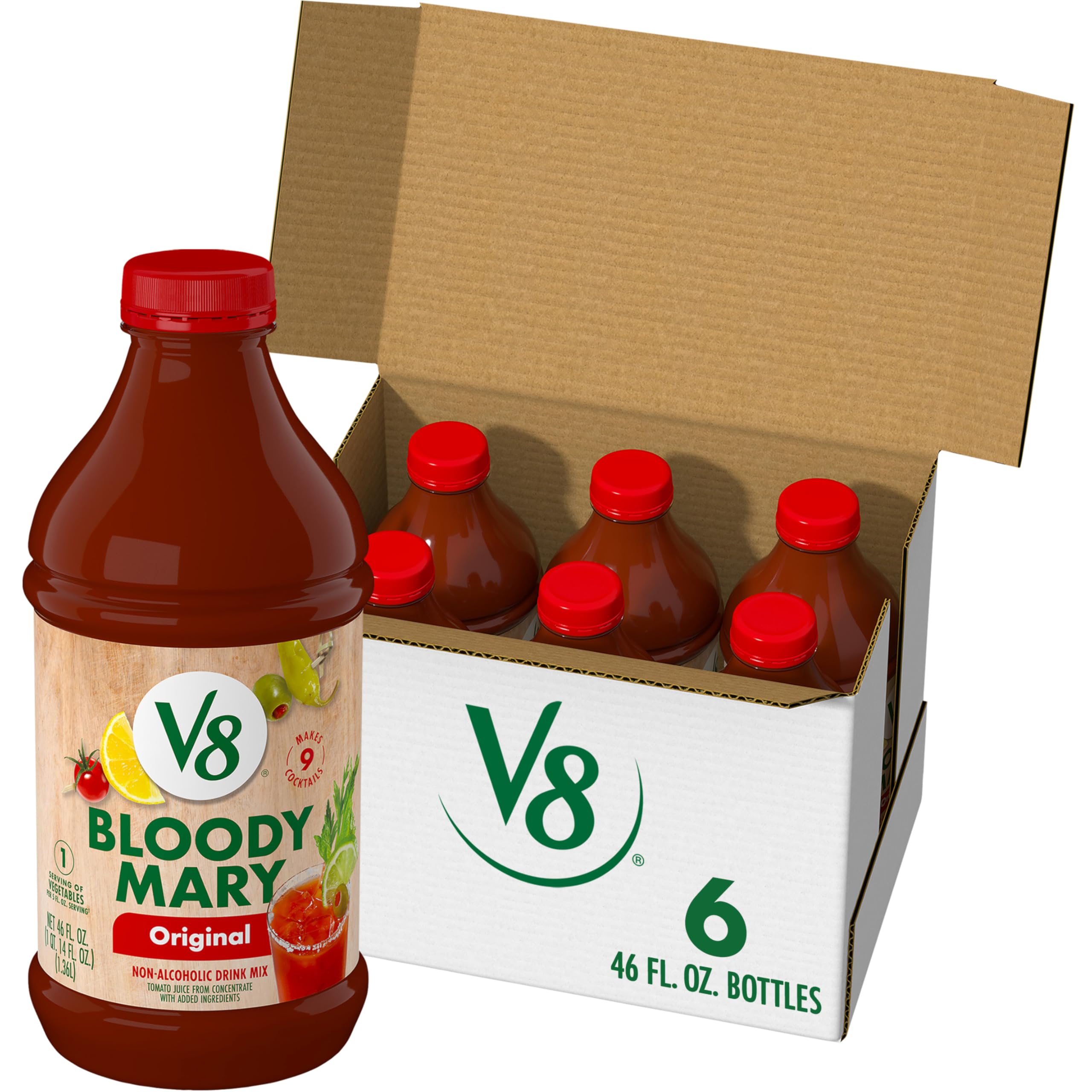 Amazon.com: V8 Bloody Mary Mix, Vegetable Juice for Bloody Mary