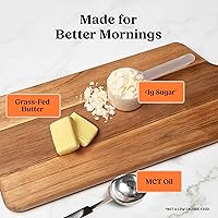 Vista 6 de Bulletproof Original Creamer, 14.8 onzas, Crema de café Keto con aceite MCT y mantequilla alimentada con pasto, apoya la función cerebral