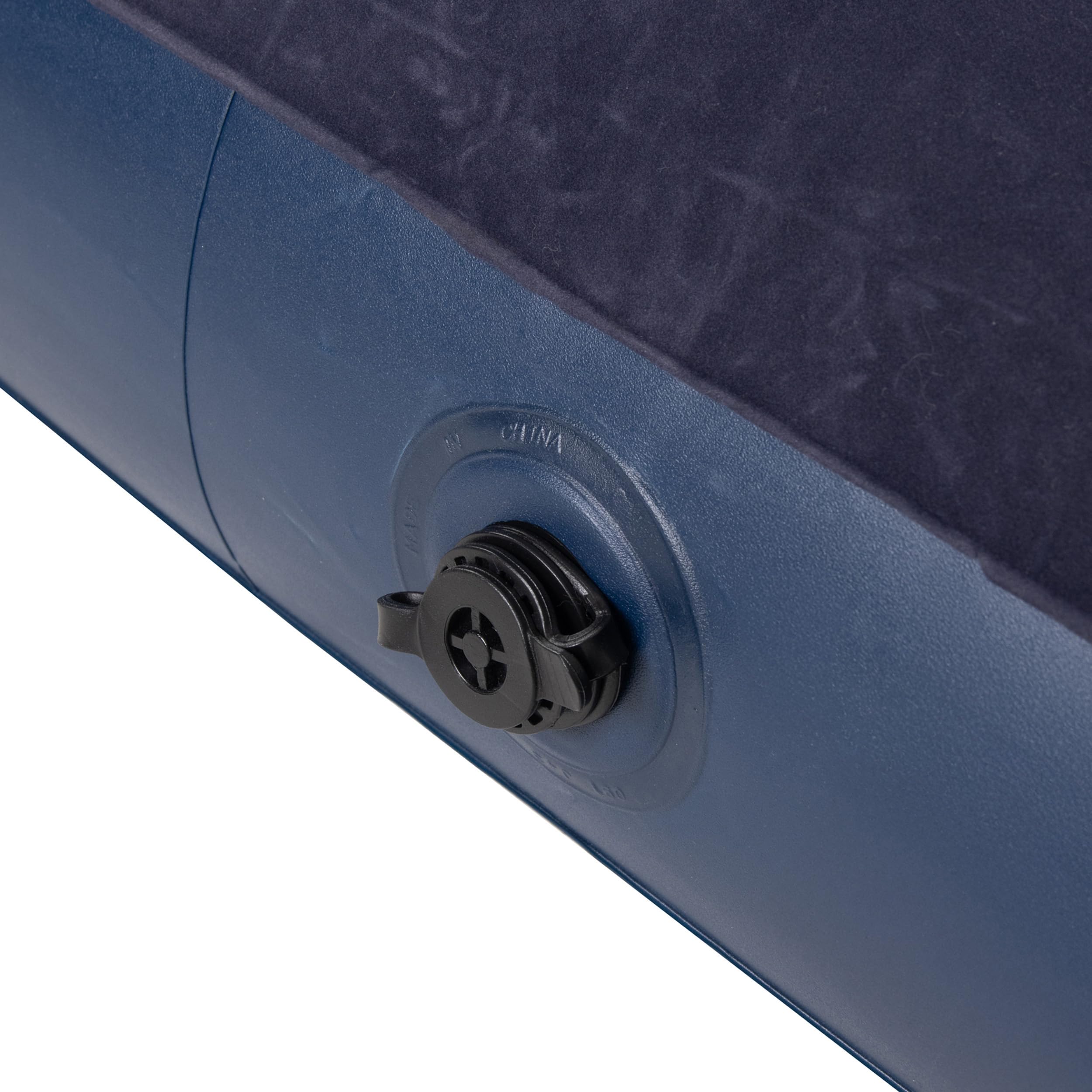 AVENLI Camping Relax Materasso Gonfiabile Floccato, PVC-Poliestere, Blu, a Una Piazza e Mezza, 191 x 99 x 22 cm