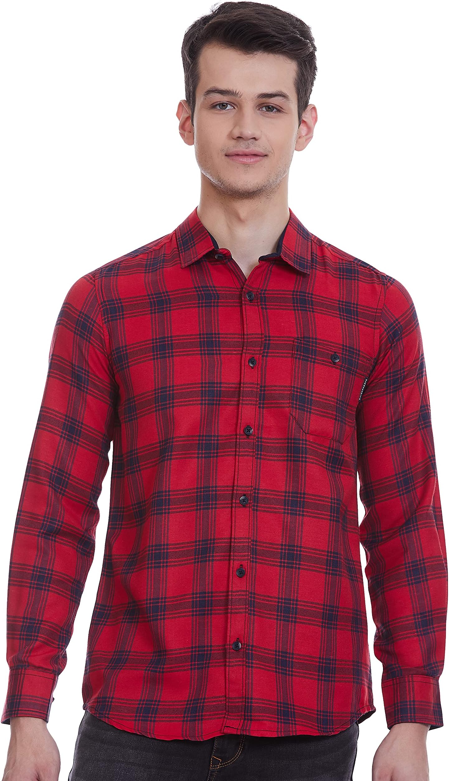 Hammersmith Men's Casual Checkered Regular Fit Shirt