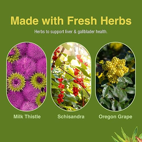 Miniatura 6 de Herbs Etc. Tónico para el hígado, suplemento para la salud de la vesícula biliar con fórmula herbal, ayuda a la salud general del hígado con cardo