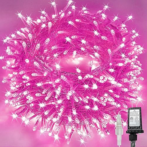 Miniatura 24 de Guirnalda de 240 luces LED multicolor de 88 pies para interiores y exteriores, luces conectables para árbol de Navidad, impermeables, 8 modos con