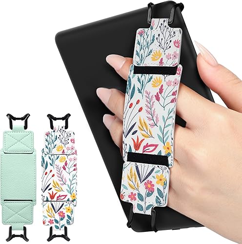MoKo Paquete de 2 correas de mano de seguridad para Kindle eReaders Fire de 6 a 8 pulgadas, KindleKoboVoyagaLenovoSony E-Book, correa de mano