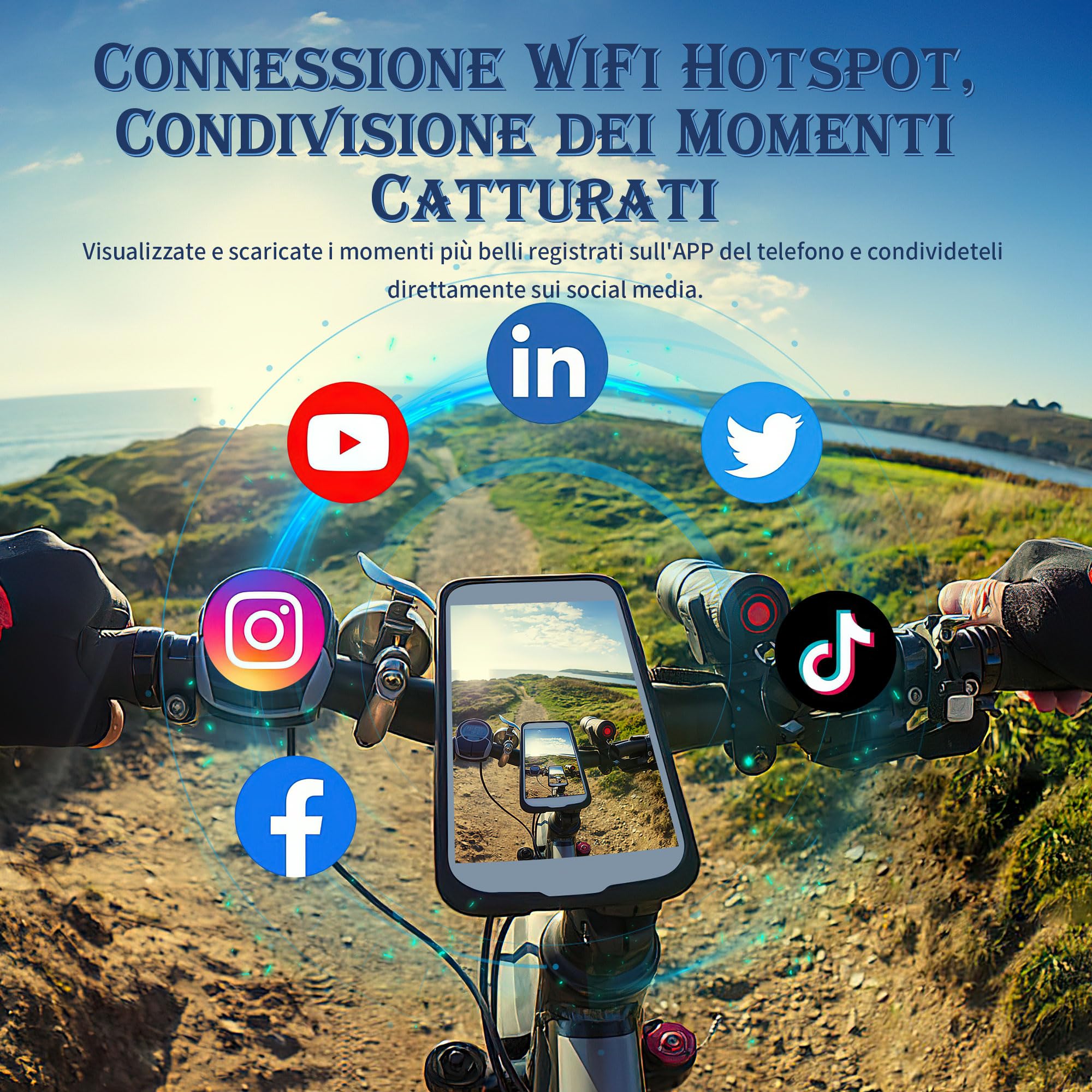 UYIKOO Telecamera Spia WiFi, Mini Telecamera Nascosta Occhiali da Sole, 1080P HD Microcamera Spia Sport Occhiali Fotocamera Visione e Registrazione di APP Protezione UV per Gli Sport Esterni