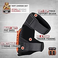 Vista 2 de REXBETI - Rodilleras para trabajo, rodilleras de gel de construcción, resistentes, cómodas y antideslizantes, para limpiar el suelo y el jardín