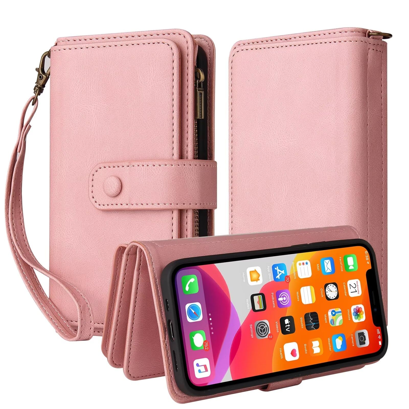 Fertuo Cover per OPPO A5 Pro 5G, Custodia a Libro in Pelle PU Flip Case con Porta Carte, Chiusura Magnetica e Cinturino [Disegni di Fiori] Portafoglio Interno Silicone Antiurto, Blu