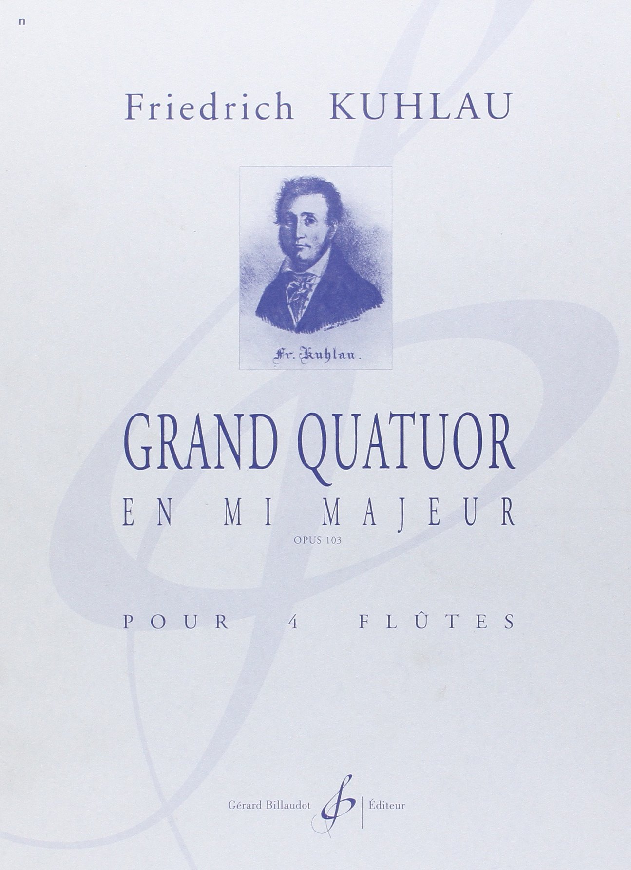 Grand quatuor en mi majeur opus 103 partitions sans tourne difficile