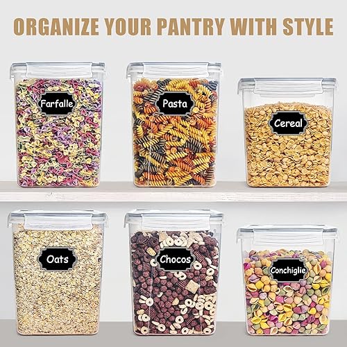 Miniatura 6 de Wildone Contenedores Grandes de Almacenamiento de Alimentos 5.2L175oz, 4 Piezas Recipientes de Almacenamiento de Alimentos de Plástico Sin BPA