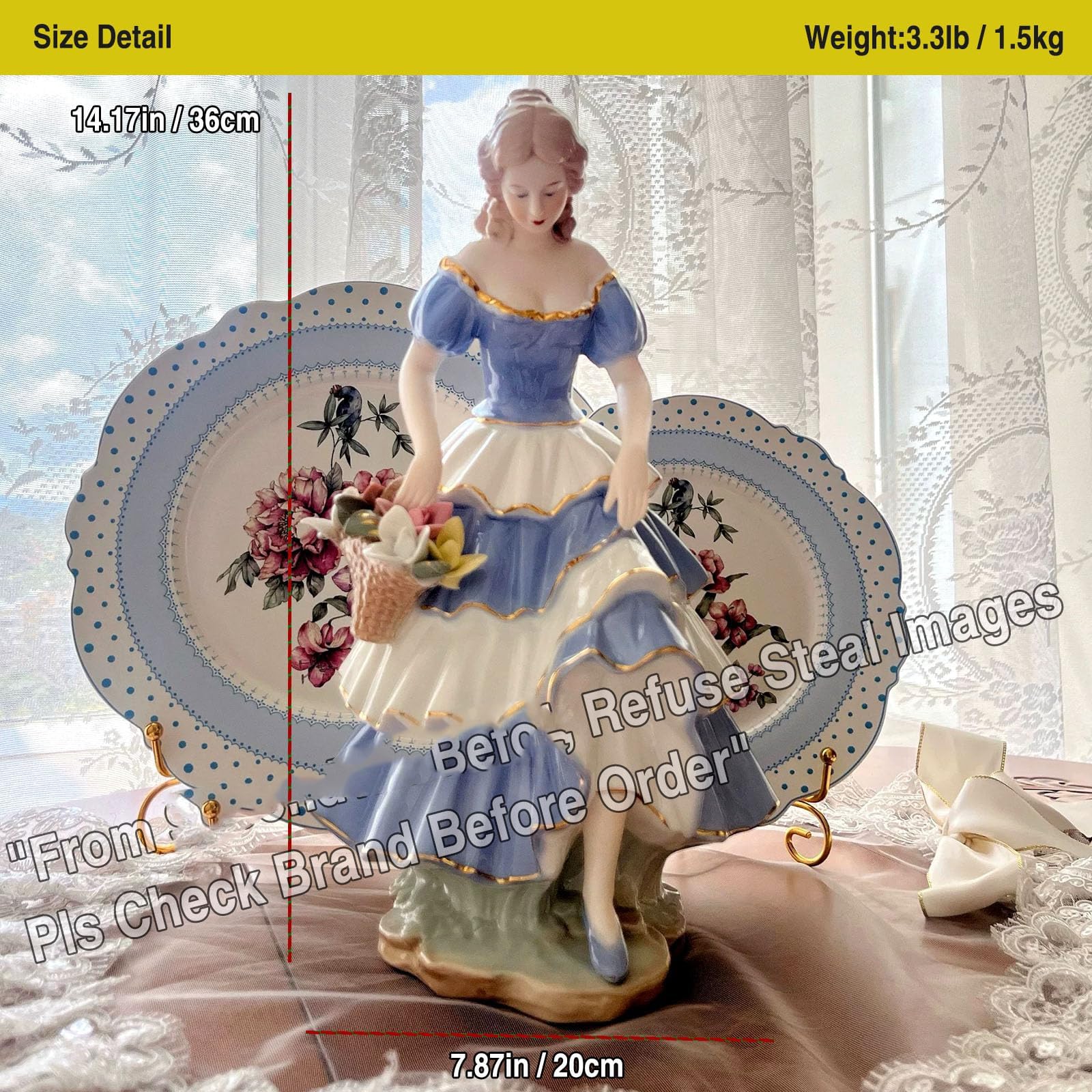 Amazon.com: Porcelain Flower Girl Figurines Noble Statues Ceramic Sculpture, Dress Girls Great Gift Crafts,12 X 9.5 Inch Lady Home Decor, Bouquet Art Figure Desktop Decorations, Ornaments For Home Party(Blue) : Home & Amazon.com: Porcelain Flower Girl Figurines Noble Statues Ceramic Sculpture, Dress Girls Great Gift Crafts,12 X 9.5 Inch Lady Home Decor, Bouquet Art Figure Desktop Decorations, Ornaments For Home Party(Blue) : Home &