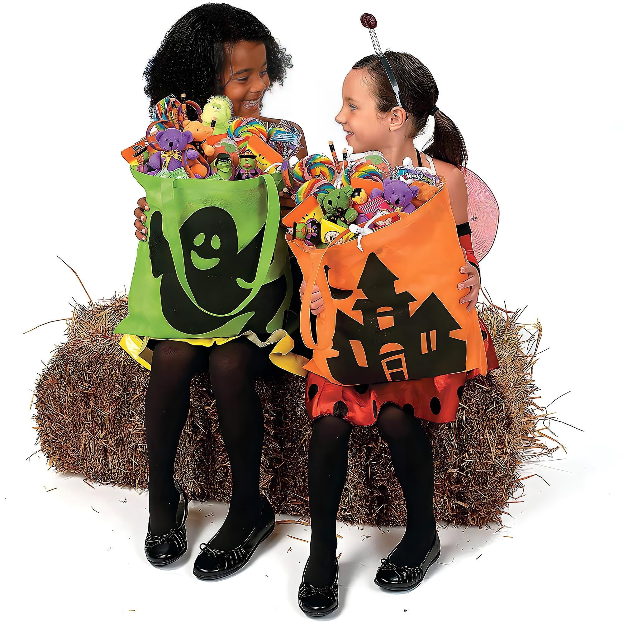 Rhode Island Novelty Artykuły na przyjęcia halloweenowe duże torby na cukierek albo psikus 40 x 40 cm