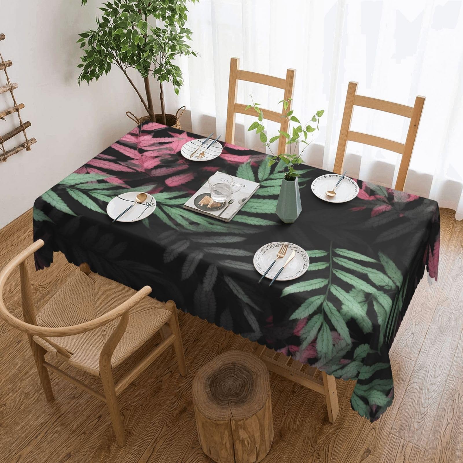 Nappe anti-taches et réutilisable 137 x 183 cm pour protéger votre table de salle à manger