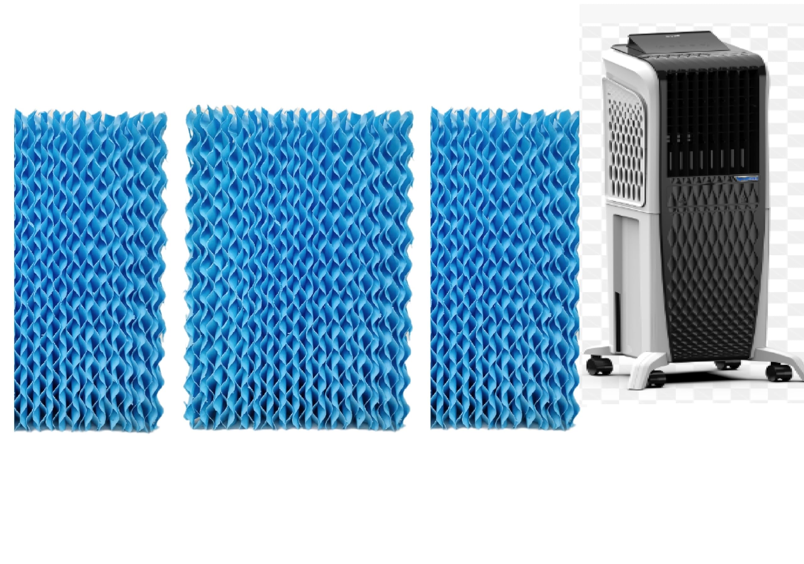 PrimeWave Honeycomb for Symphony Diet 3D 20 Litre Tower Cooler 3 Pieces (Blue)-image-4