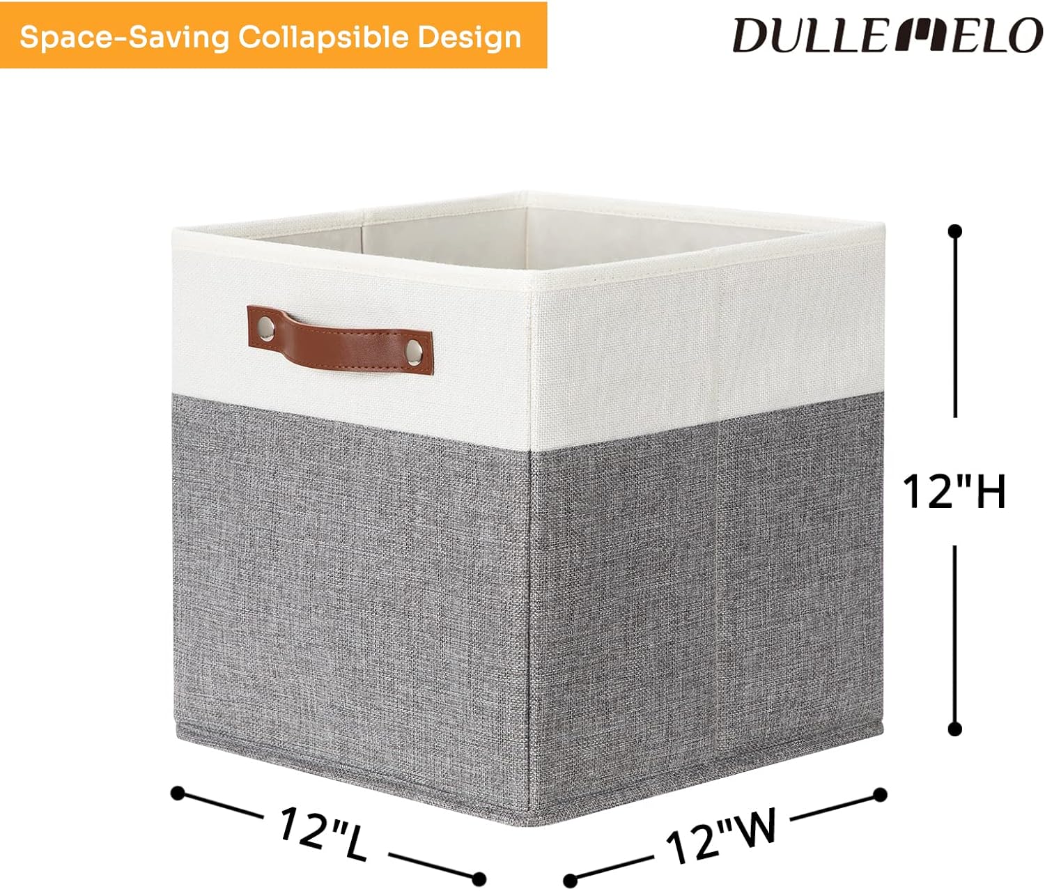 Buy DULLEMELO Storage Cubes 12 inch, Collapsible Sturdy Cube Storage