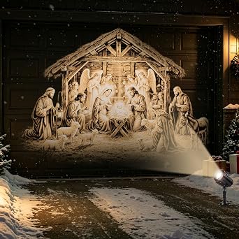 3D Dynamic 12-in-1 Christmas Projector Lights, Outdoor Indoor Holiday Decor