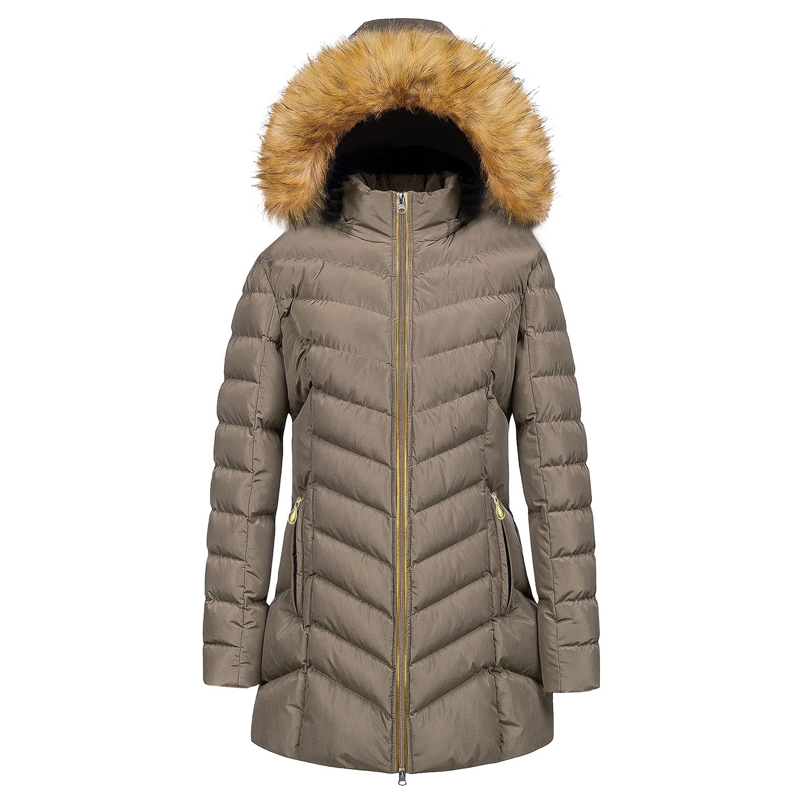 Winterjacke Damen Lang – Warme Daunenjacke Mit Kapuze, Gepolstert & Winddicht Für Kalte Tage