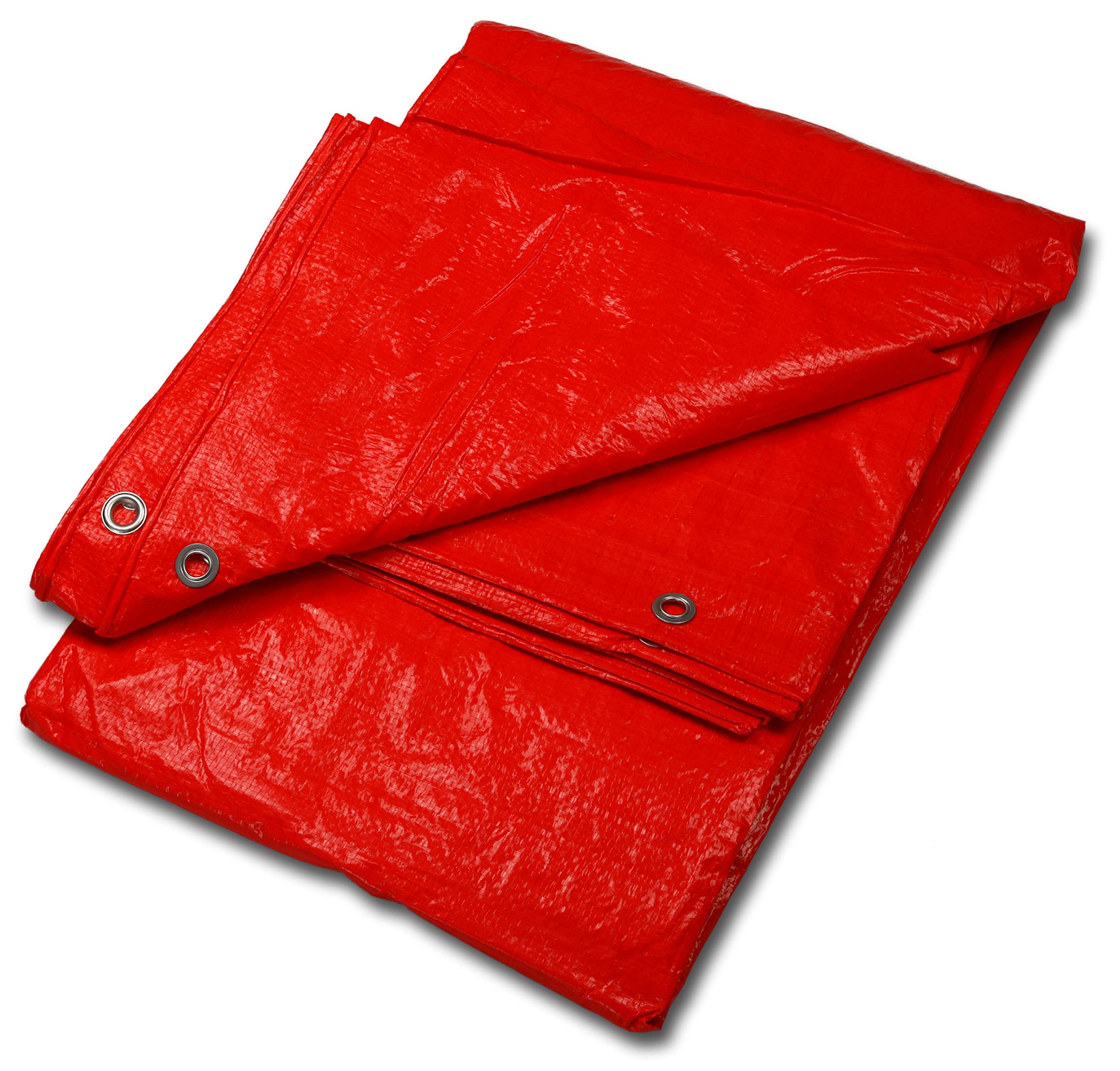 Bortaberg Tarpaulin Strengthened Waterproof With Eyelets, Orange, Multi-Use Cover Protection, Tear-Resistant Protective, Made of 90gram/sm Reinforcing Mesh, Premium Quality ([m]5x8 || 16.4'x26.2')