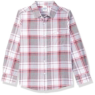 Amazon Brand - Jam & Honey Boys Regular Button Down Shirt