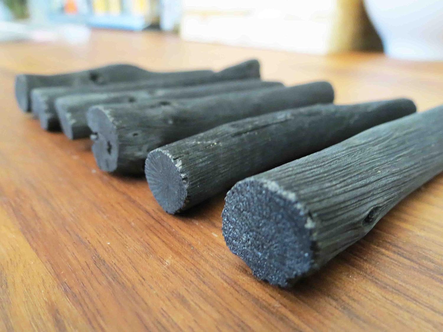 Tosa Binchotan Charcoal Water Purifying Sticks for Great-Tasting Water, 6 Sticks - Each Stick Filters Personal-Sized Water Bottle