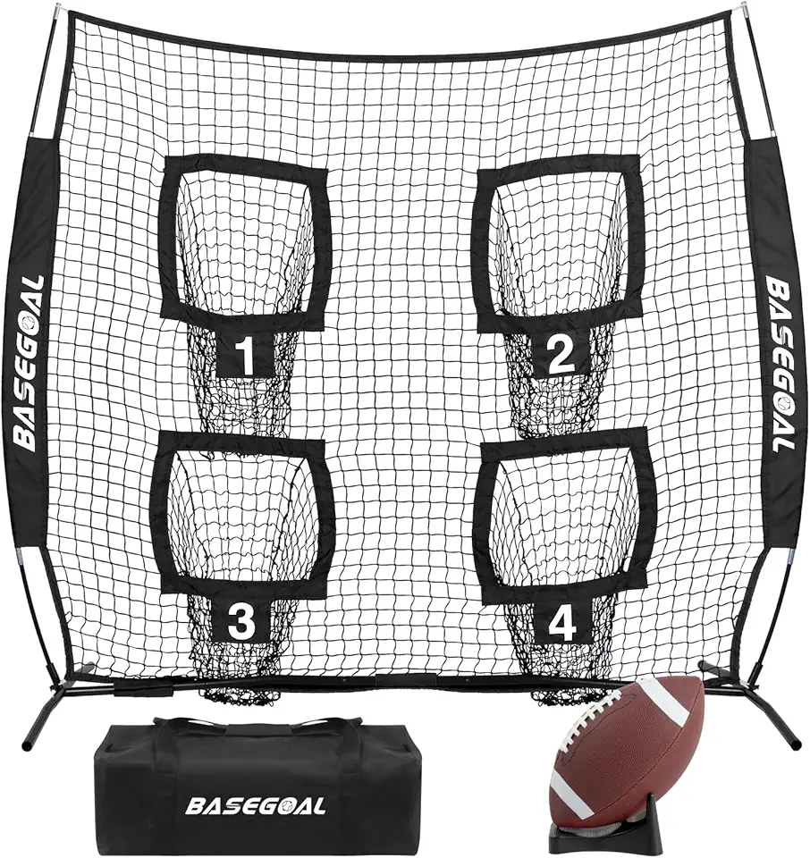 6x6 Ft Football Nets for Throwing,Football Target,Quarterback Training Equipment with 4 Target Pockets for Improving Football Accuracy Throwing product image