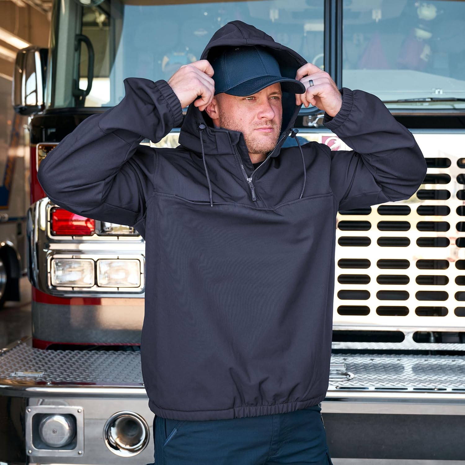 Propper mens Hooded Softshell Job Shirt - Image 4