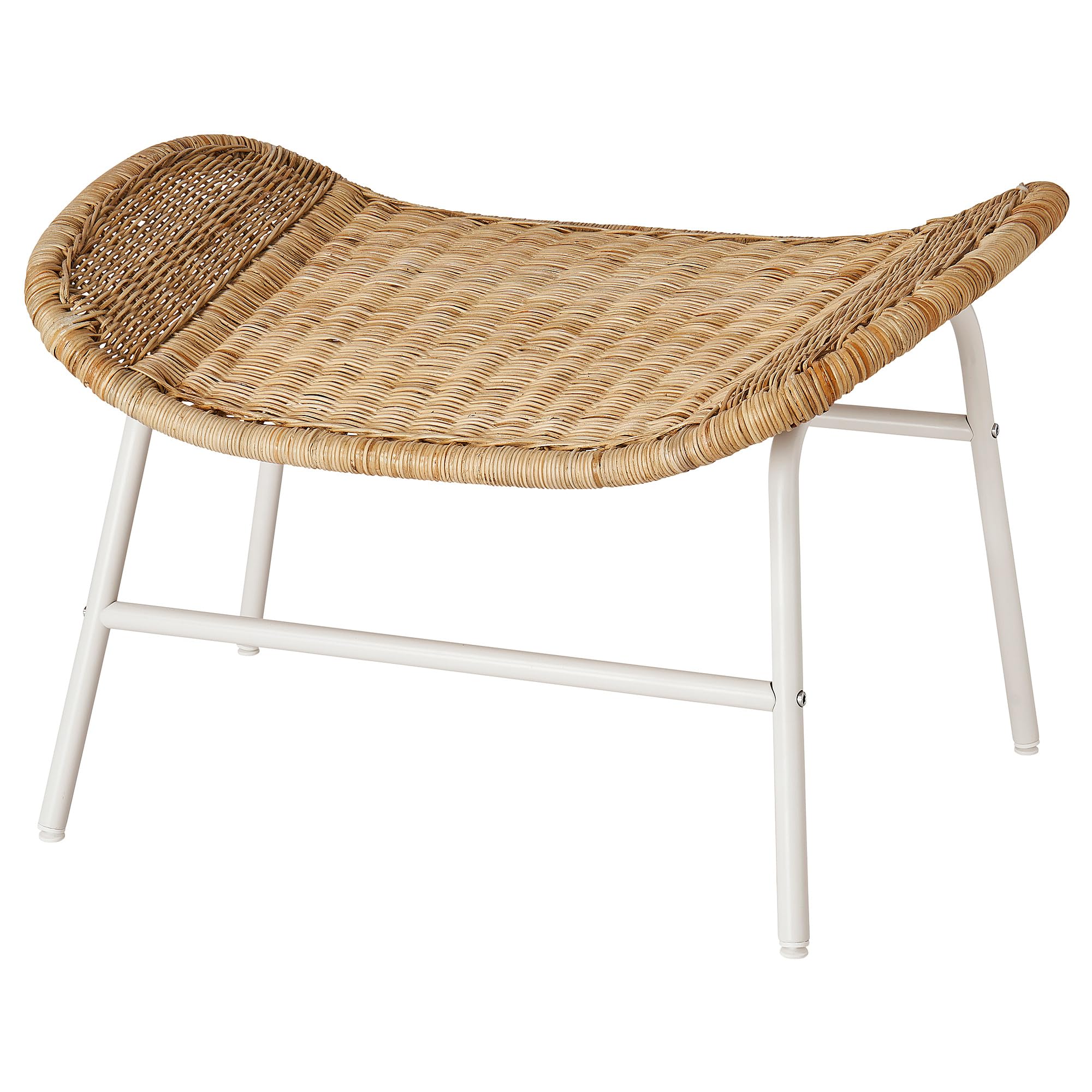 Repose-pieds rotin FRYKSÅS pouf repose jambe salon naturel