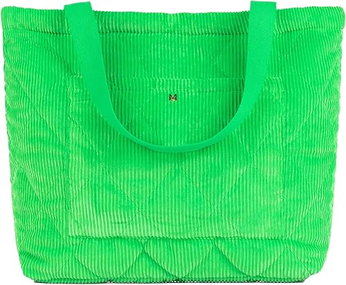 mikahki Large Tote Bag for Women, Corduroy Tote Bags Women Travel Bags Handbags Shoulder Bag for Gym, Work, Travel