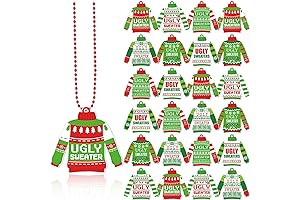 Lyrow Christmas Ugly Sweater Necklaces