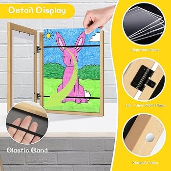 畫框 子供 Amazon.com: 3Pack Kids Art Frames Natural Woodgrain, 10x12.5