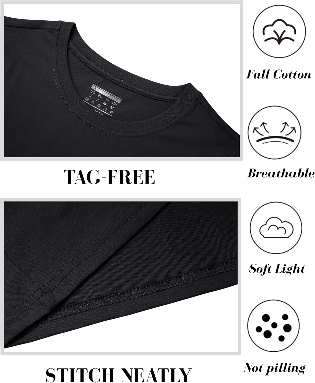 YUCOLEN Women's Cotton Tshirts Crew Neck Short Sleeve Shirts for Woman Basic Soild Color Breathable Summer Trendy Tees - Image 7