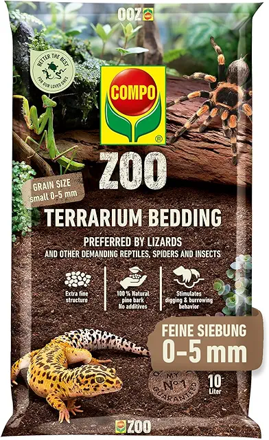 COMPO Zoo Terrarien-Substrat Universal für Leopardgecko Terrarium - 10 Liter