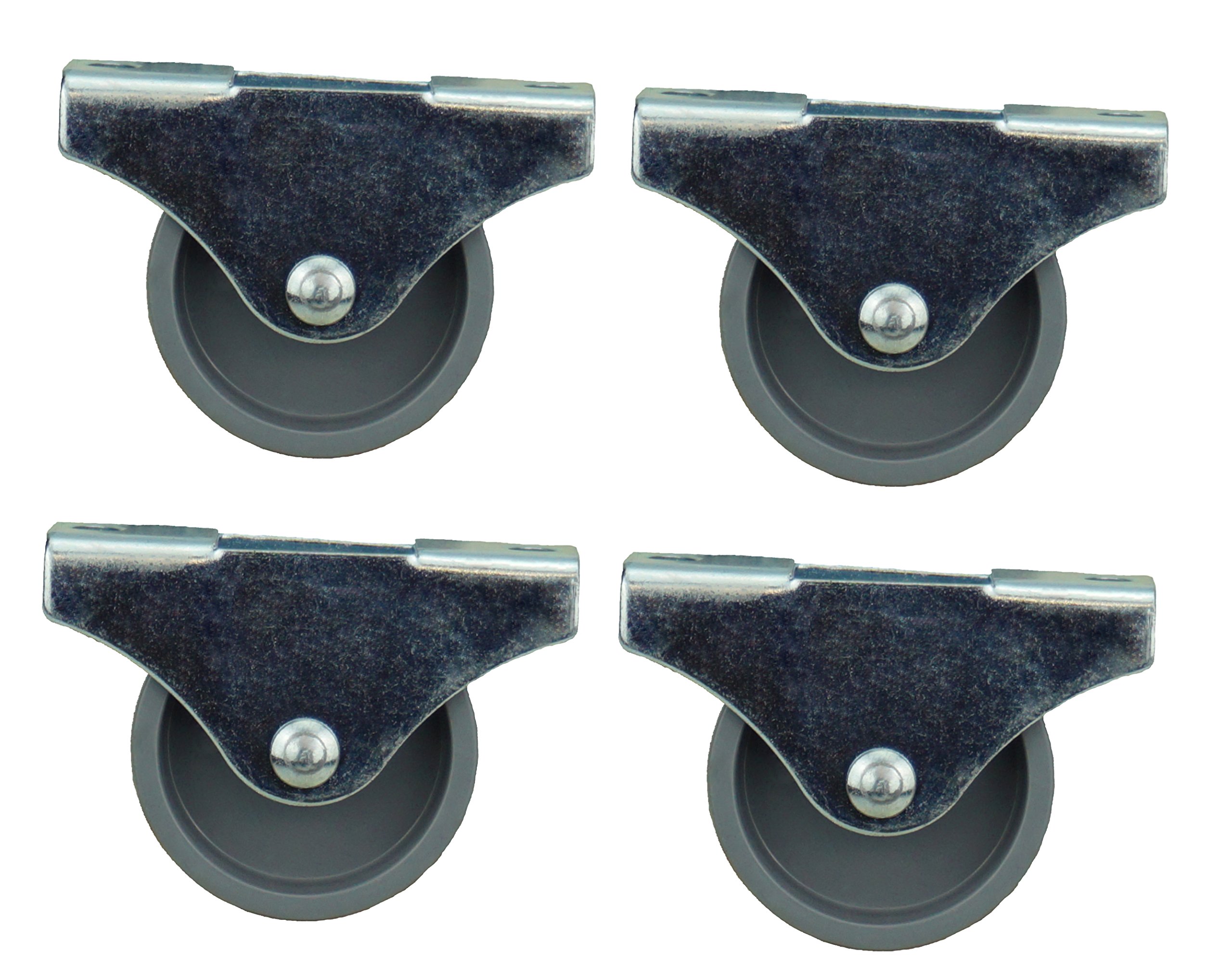 Lot De 4 Roulettes Fixes Pour Meubles - 30 X 15 Mm - En