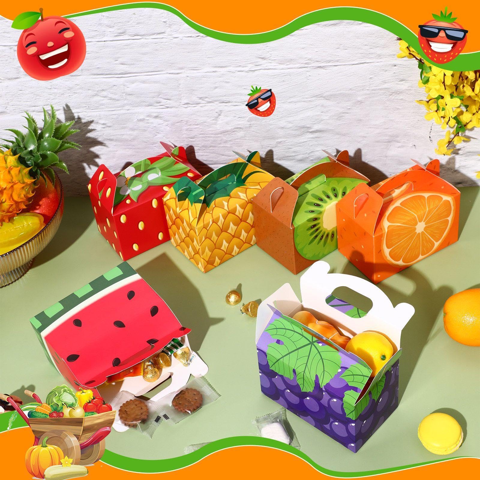 Amazon.com: Tallew 24 Pcs Summer Fruit Party Favor Boxes, Fruit